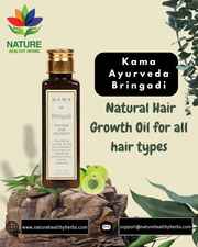 Kama Ayurveda Bringadi Natural Hair Growth Oil for all hair types